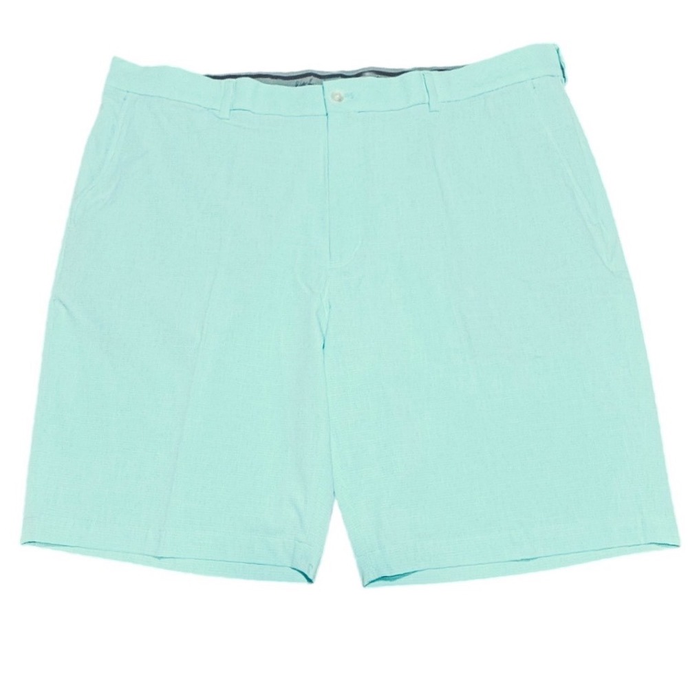 Walter Hagen Golf Shorts Woven Mint Green 42 Performance Stretch 11 Majors Mens